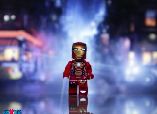 Lego Iron Man Walking On The Street
