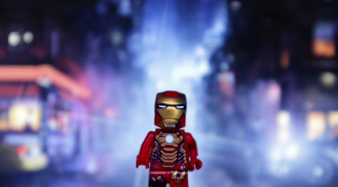 Lego Iron Man Walking On The Street
