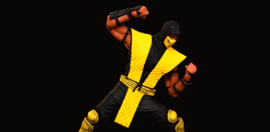 Storm Collectibles Mortal Kombat Series Scorpion fighting pose