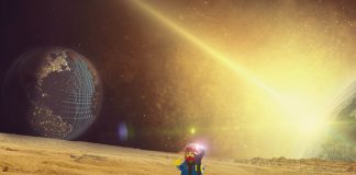 Lego Man Lost In Space