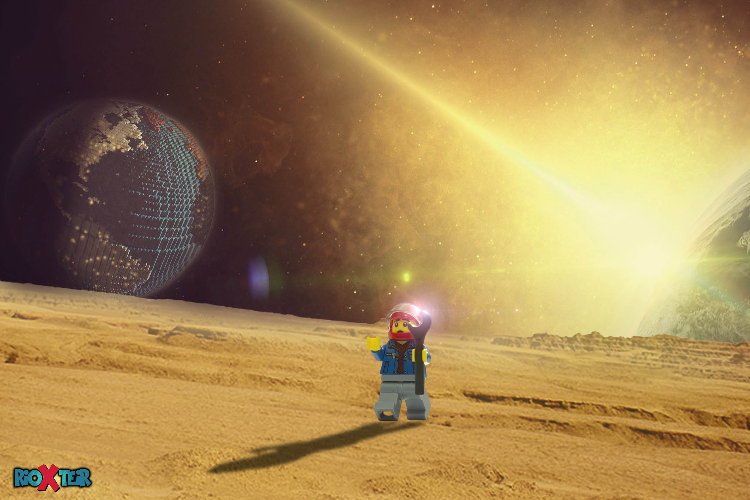 Lego Man Lost In Space