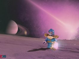 Lego Minifigs thanos in space