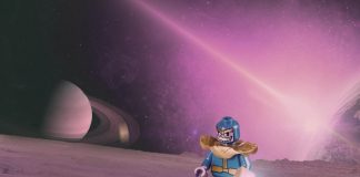 Lego Minifigs thanos in space