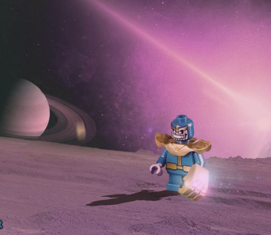 Lego Minifigs thanos in space