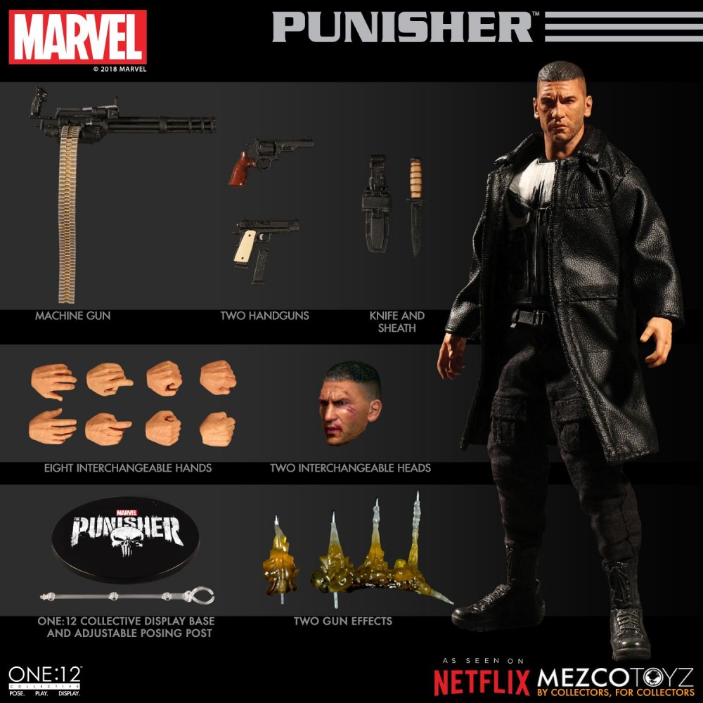 Mezco Toyz One:12 Collective Series Punisher Netflix