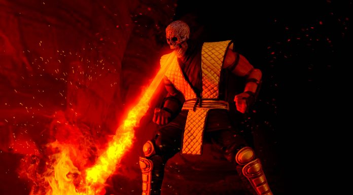 Mortal Kombat Scorpion Fire Breath Storm Collectibles Mortal Kombat Scorpion Fire Breath