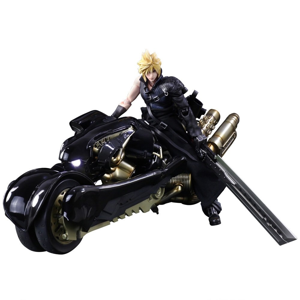 Square Enix Play Arts Kai Cloud Strife and Fenrir FINAL FANTASY VII ADVENT CHILDREN