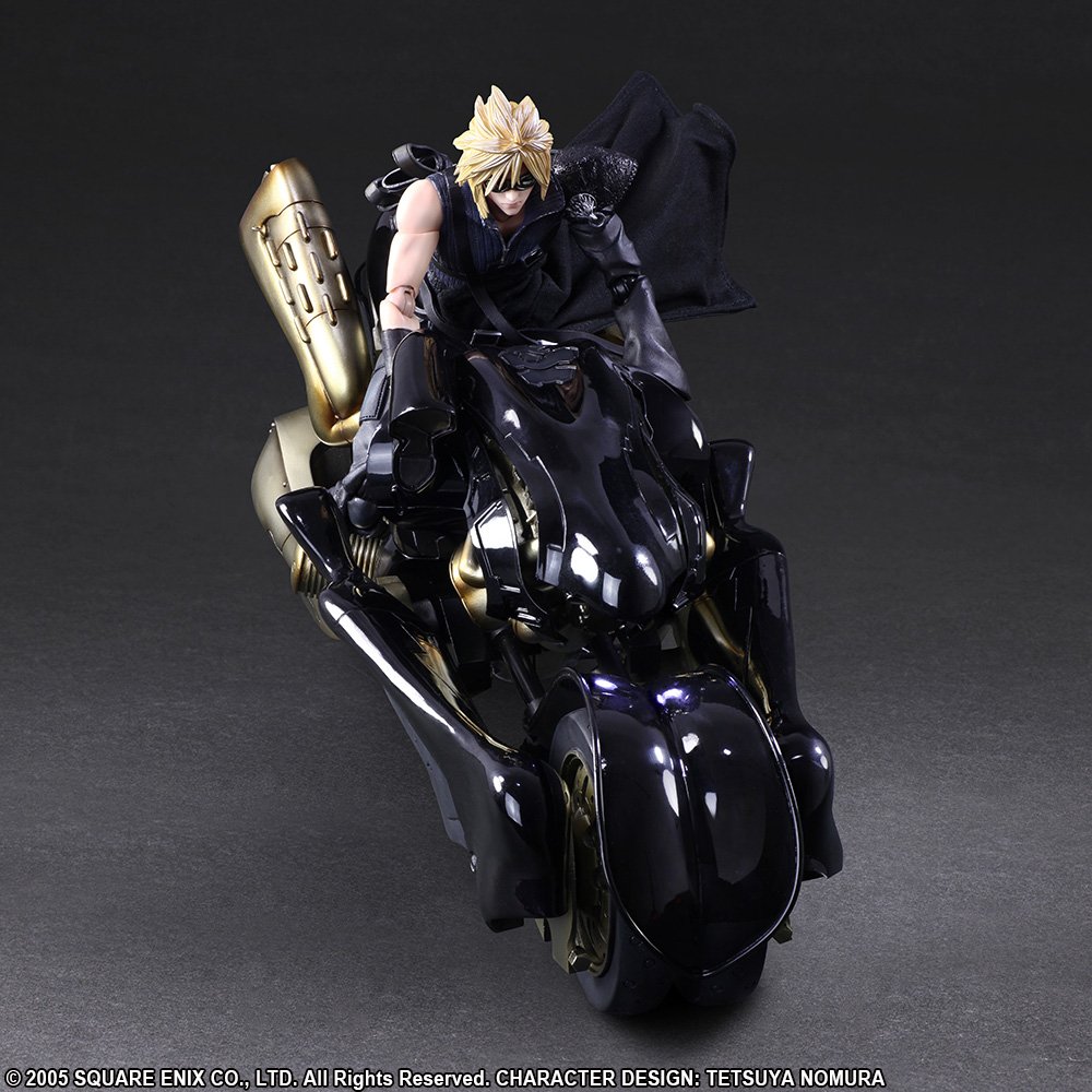 Square Enix Play Arts Kai Cloud Strife and Fenrir FINAL FANTASY VII ADVENT CHILDREN