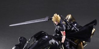 Square Enix Play Arts Kai Cloud Strife and Fenrir FINAL FANTASY VII ADVENT CHILDREN