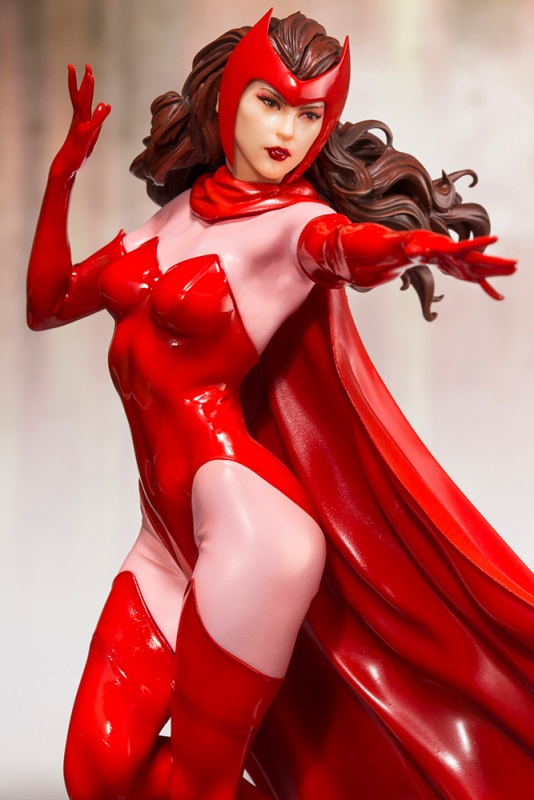 KOTOBUKIYA ARTFX+ MARVEL UNIVERSE Scarlet Witch 1/10 PVC Figure, Figures & Plastic Kits