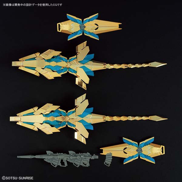 HGUC Unicorn Gundam Phenex Destroy Mode NARRATIVE Version Gold Coating