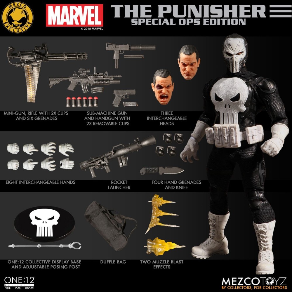 Mezco Toyz One:12 Collective Series Punisher Special Ops Edition