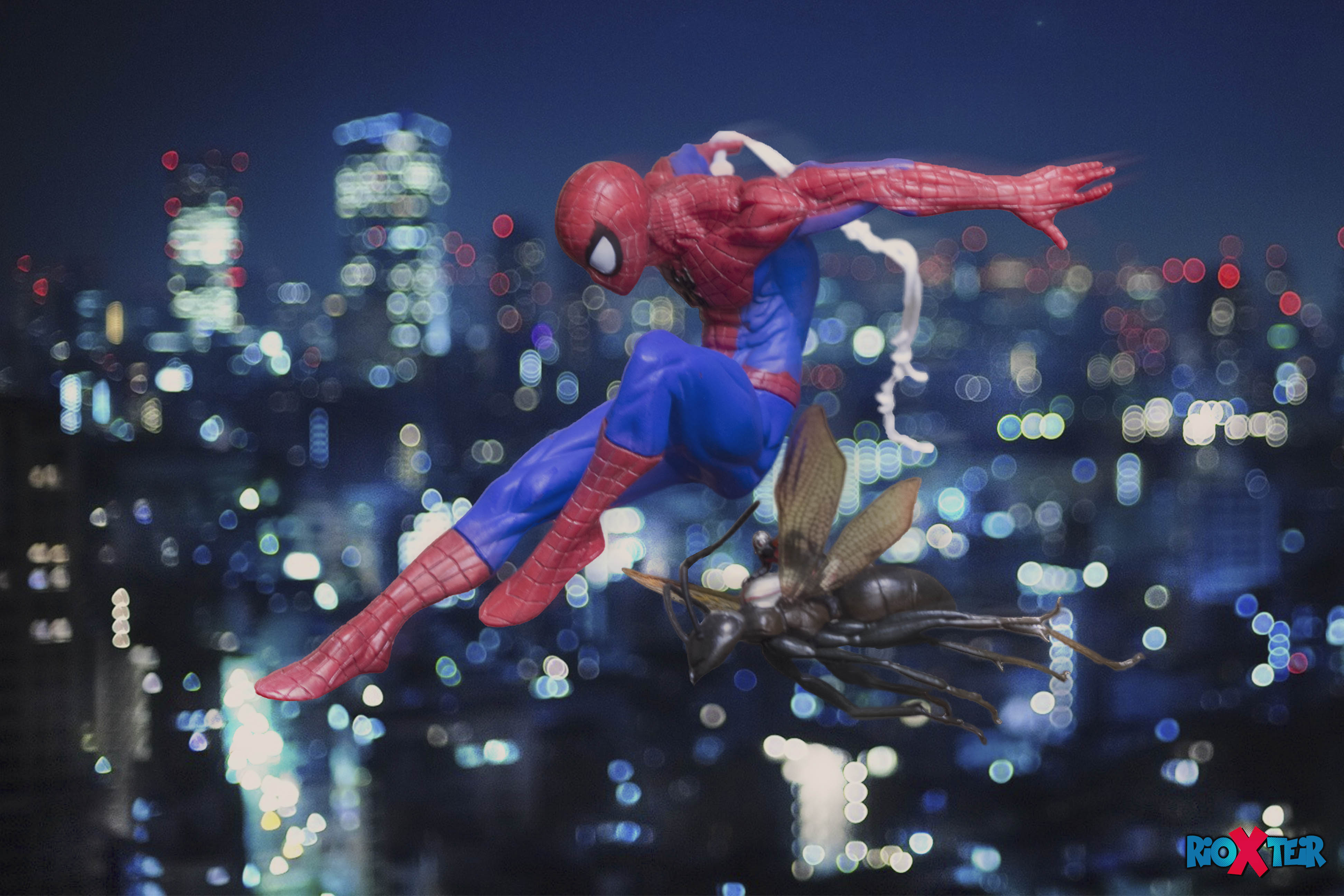 Spider-Man on His Night Patrol