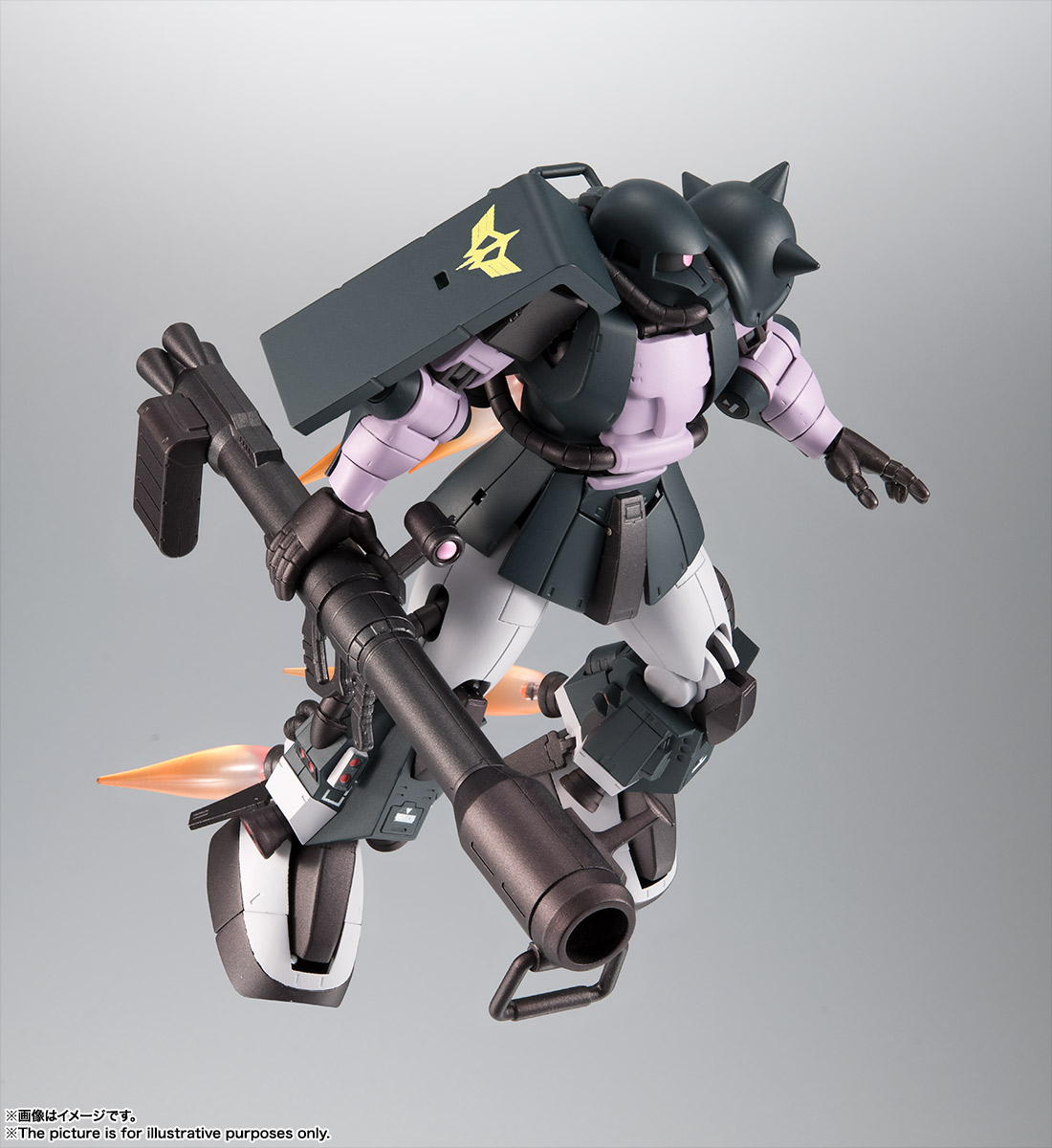 Bandai Robot Spirits Zaku II Ver ANIME Black Tri-Stars