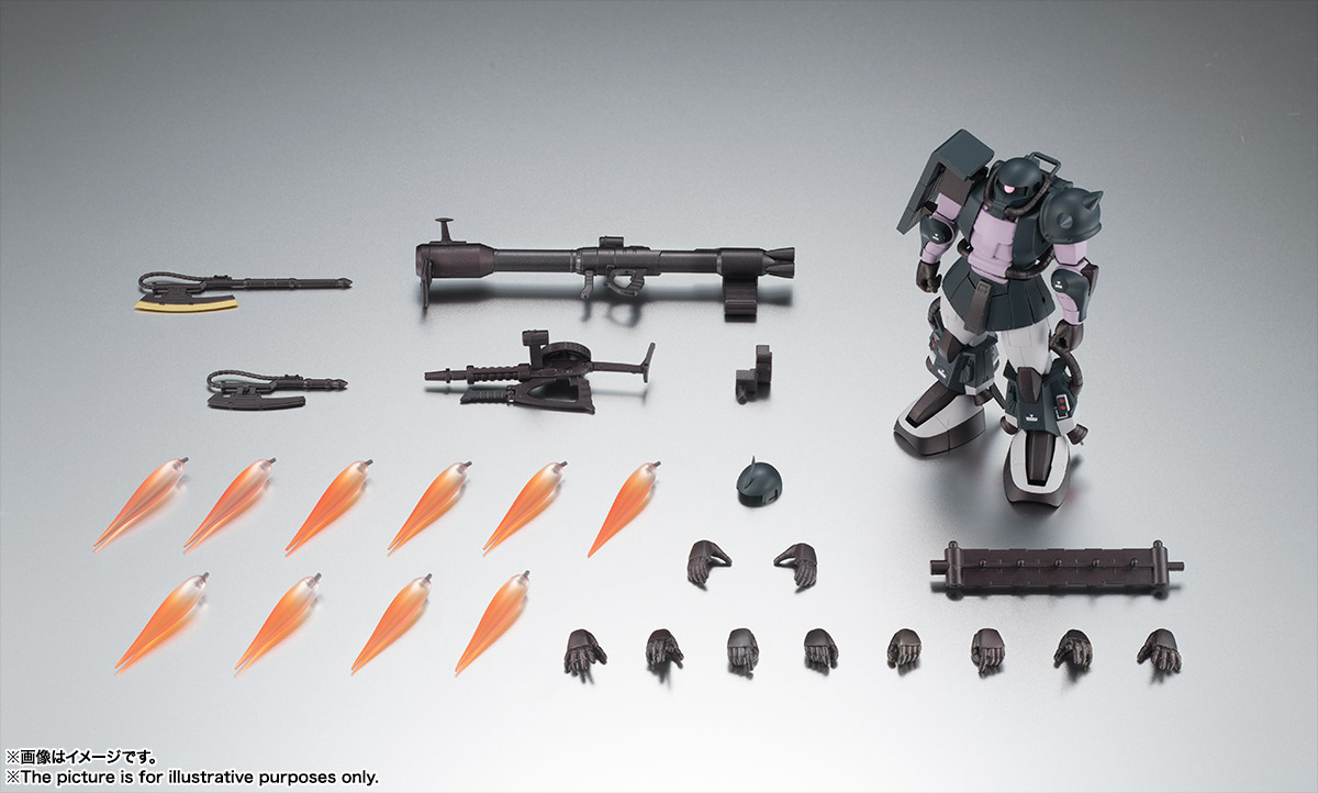 Bandai Robot Spirits Zaku II Ver ANIME Black Tri-Stars