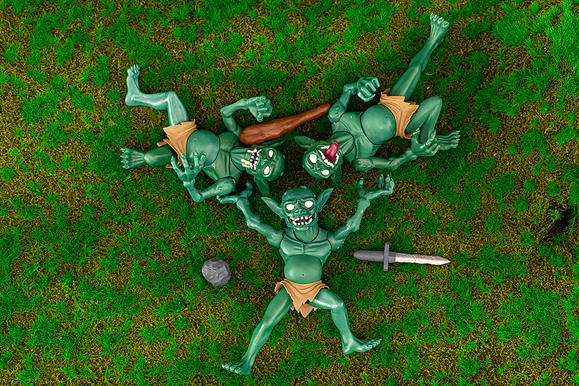 Aquamarine Goblin Village 3 Figure Set