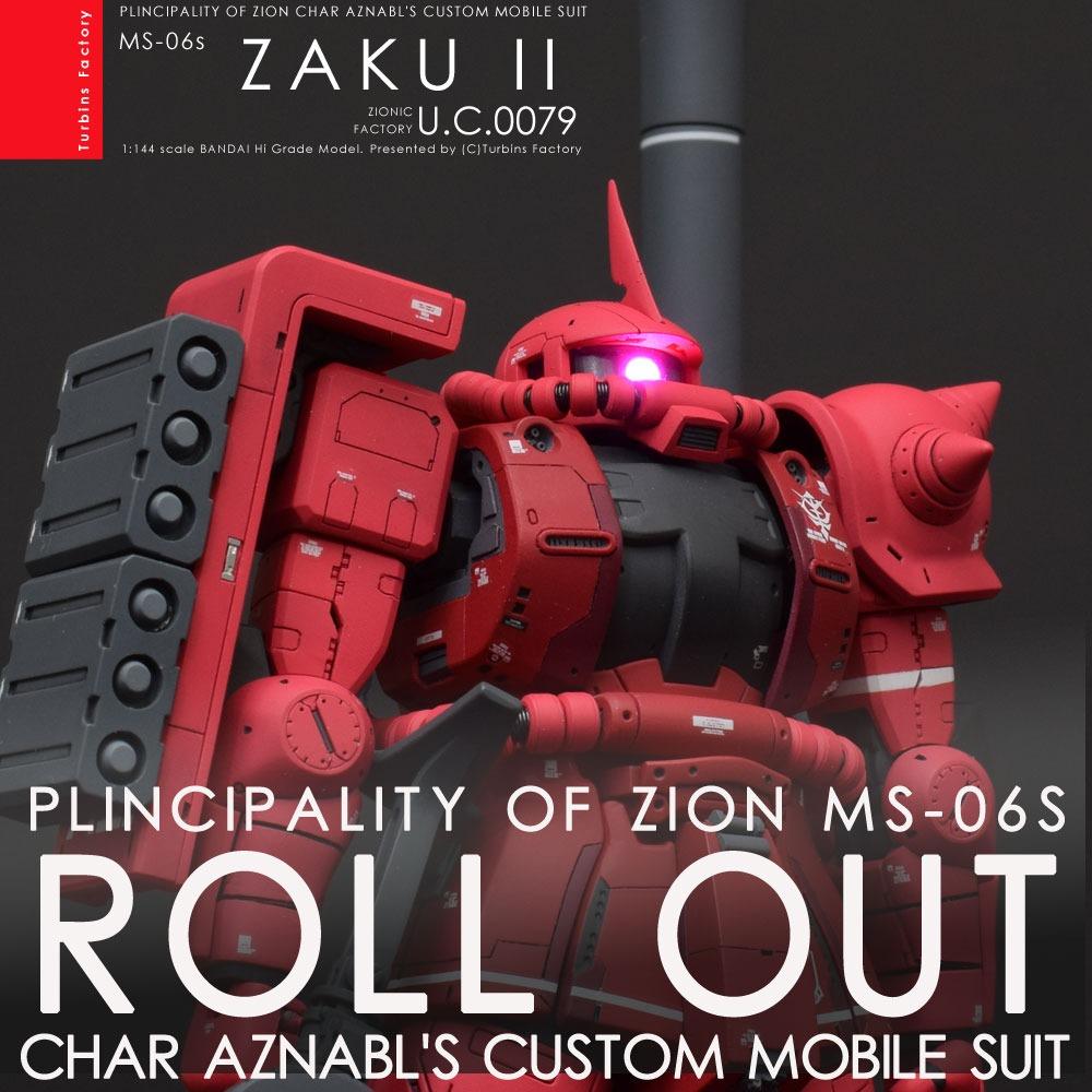 HG MS-06S Zaku The Origin by Turbin Factory