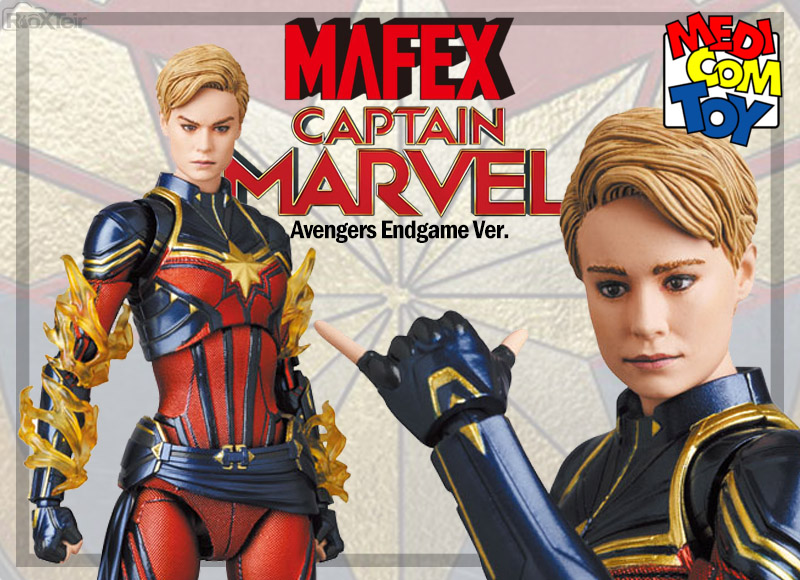 Mafex Series No. 163 Captain Marvel [Avengers: Endgame]