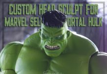 Custom Head Sculpt for Marvel Select Immortal Hulk